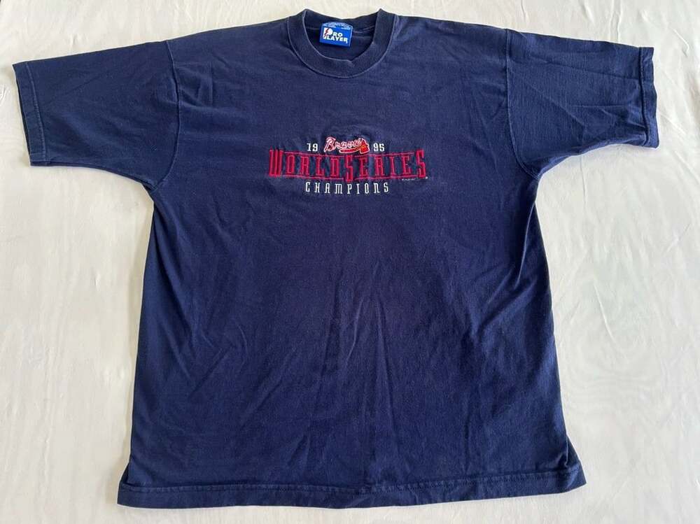 Vintage 1995 Atlanta Braves World Series Champions Pro Player MLB T-Shirt XL